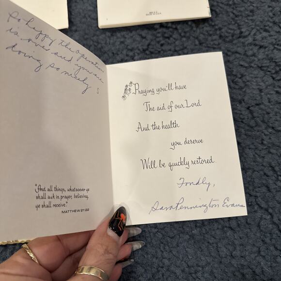 Vintage Lot Of 6 used get well cards - Picture 5 of 12